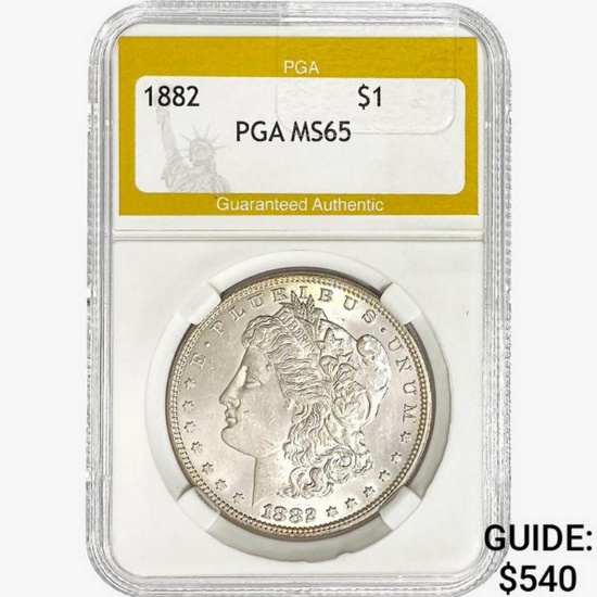 1882 Morgan Silver Dollar PGA MS65