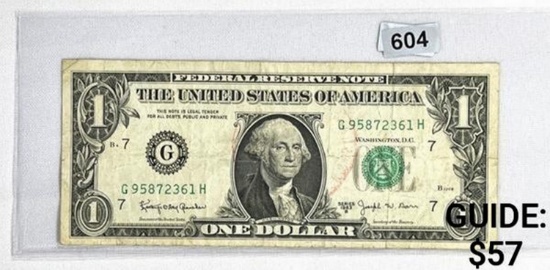 1963 $1 Federal Reserve Note CIRCULATED