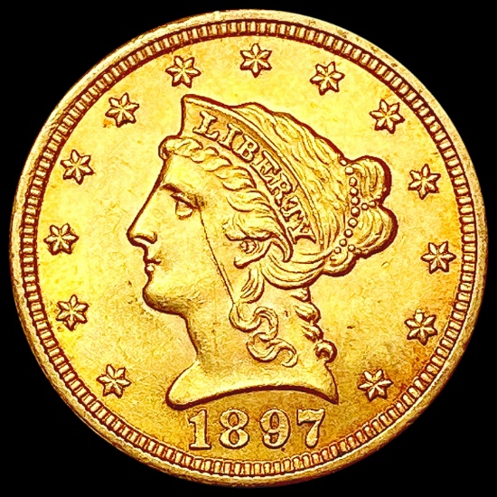 1897 $2.50 Gold Quarter Eagle CLOSELY UNCIRCULATED