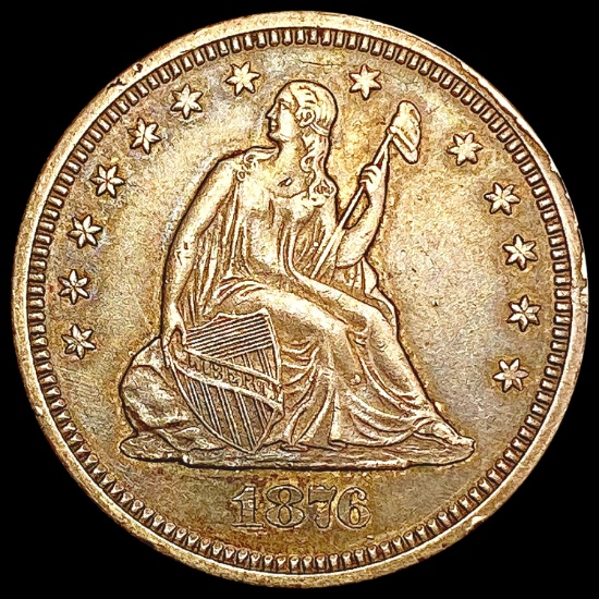 1876-S Seated Liberty Quarter NEARLY UNCIRCULATED