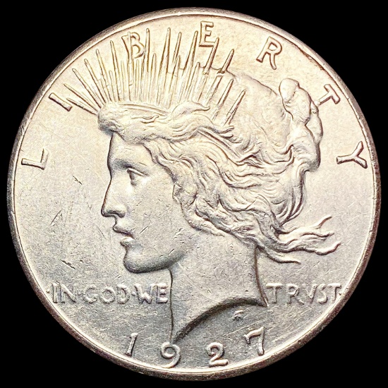 1927-S Silver Peace Dollar CHOICE AU