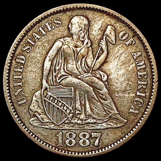 1887-S Seated Liberty Dime CLOSELY UNCIRCULATED