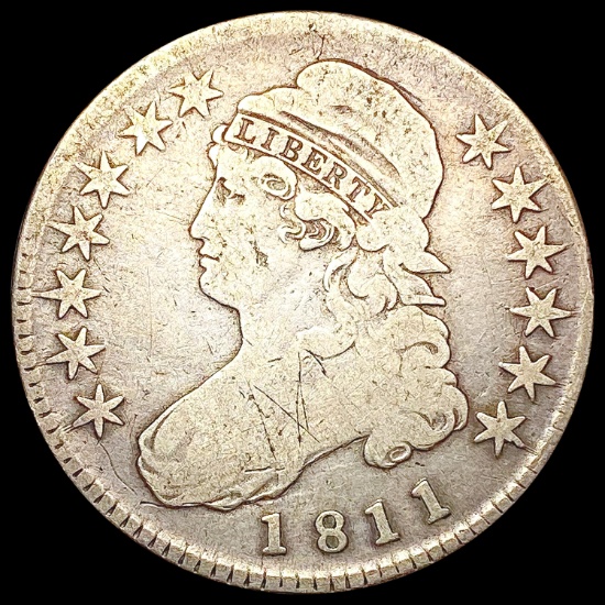 1811 Capped Bust Half Dollar NICELY CIRCULATED