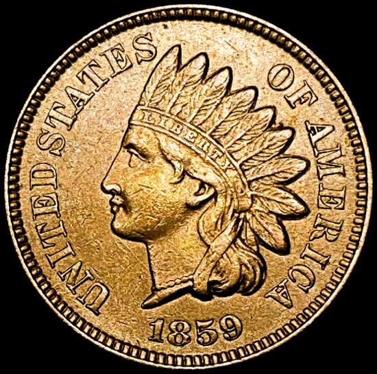 1859 Indian Head Cent CHOICE AU