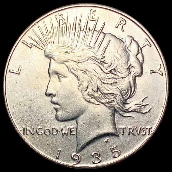 1935 Silver Peace Dollar CLOSELY UNCIRCULATED