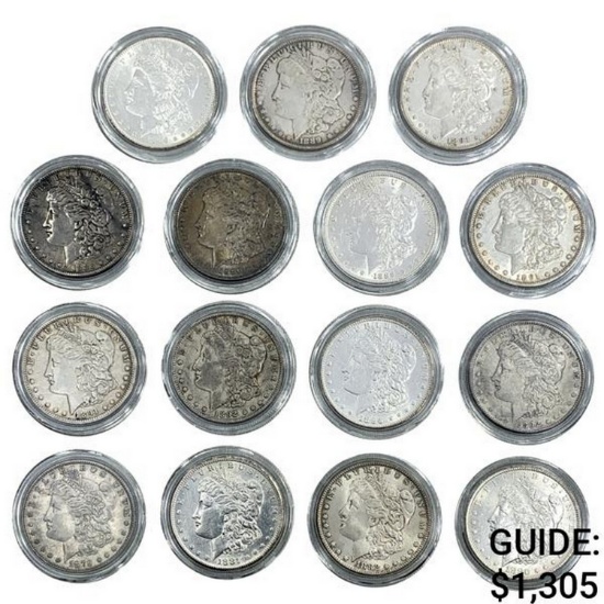 Morgan Silver Dollar Collect. BU [15 Coins][187