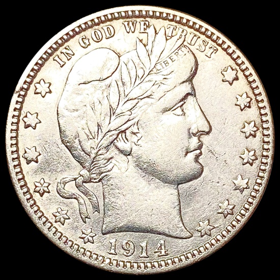 1914 Barber Quarter CLOSELY UNCIRCULATED