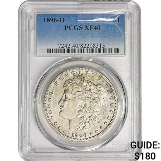 1896-O Morgan Silver Dollar PCGS XF40