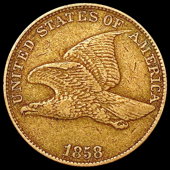 1858 LL Flying Eagle Cent NEARLY UNCIRCULATED
