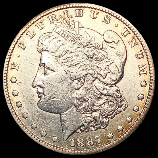 1887-S Morgan Silver Dollar CHOICE AU