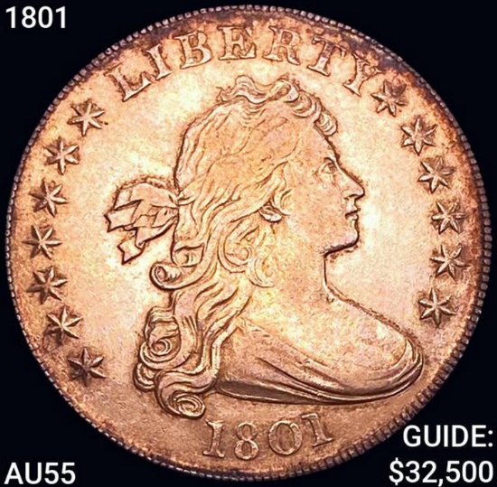 1801 Draped Bust Dollar HIGH GRADE