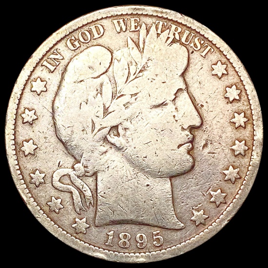 1895-O Barber Half Dollar LIGHTLY CIRCULATED