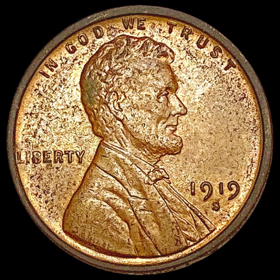 1919-S Wheat Cent CLOSELY UNCIRCULATED