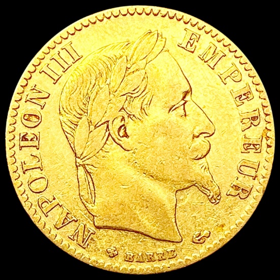 1866 France .0933oz Gold 10 Francs LIGHTLY CIRCULA