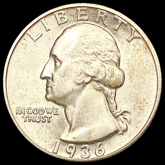 1936 Washington Silver Quarter CLOSELY UNCIRCULATE