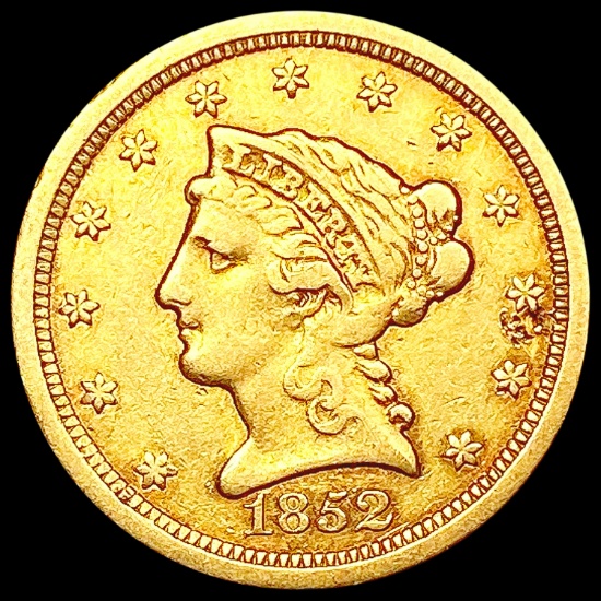 1852-O $2.50 Gold Quarter Eagle LIGHTLY CIRCULATED
