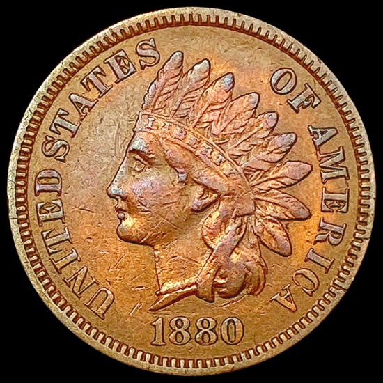 1880 Indian Head Cent CLOSELY UNCIRCULATED