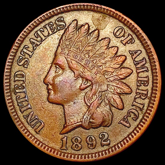 1892 Indian Head Cent CLOSELY UNCIRCULATED