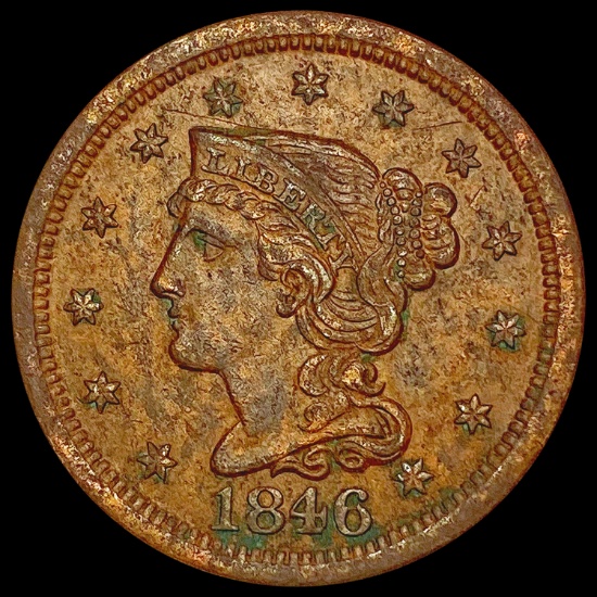 1846 Braided Hair Large Cent CHOICE AU