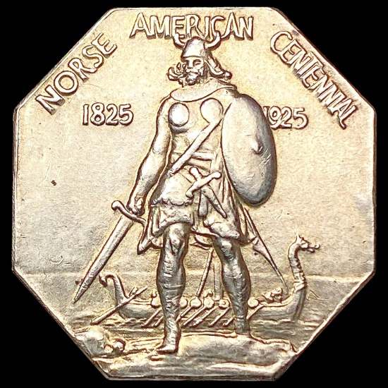 1925 Norse Half Dollar CLOSELY UNCIRCULATED