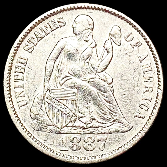 1887 Seated Liberty Dime CLOSELY UNCIRCULATED
