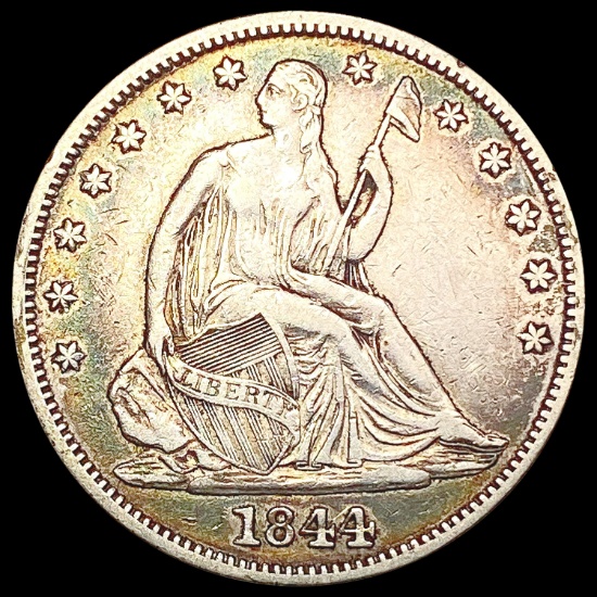1844 Seated Liberty Half Dollar NEARLY UNCIRCULATE