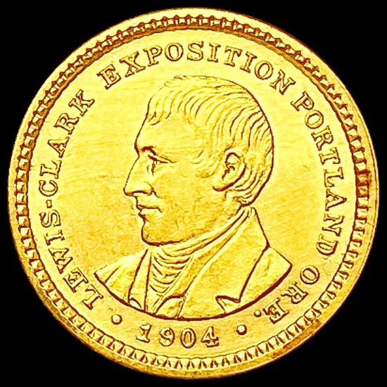 1904 Lewis & Clark Rare Gold Dollar CHOICE AU