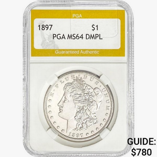 1897 Morgan Silver Dollar PGA MS64 DMPL