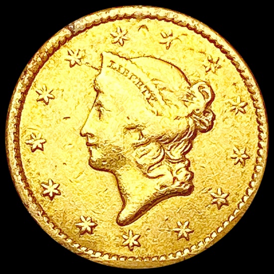 1849 Rare Gold Dollar NEARLY UNCIRCULATED