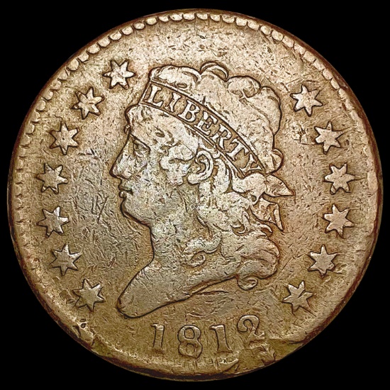 1812 Lg Date Classic Head Large Cent LIGHTLY CIRCU