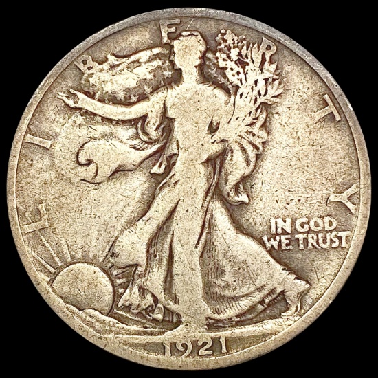 1921-D Walking Liberty Half Dollar NICELY CIRCULAT