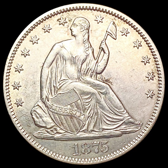 1875-S Seated Liberty Half Dollar UNCIRCULATED