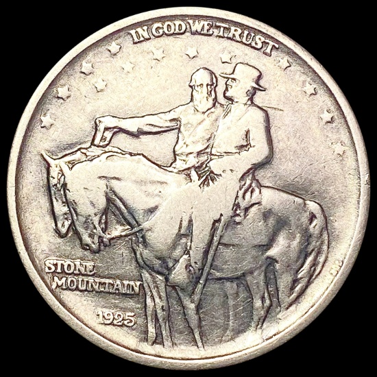 1925 Stone Mountain Half Dollar NICELY CIRCULATED