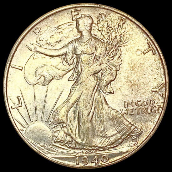 1940-S Walking Liberty Half Dollar CLOSELY UNCIRCU