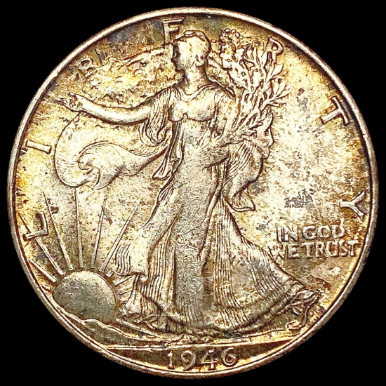 1946-S Walking Liberty Half Dollar CLOSELY UNCIRCU