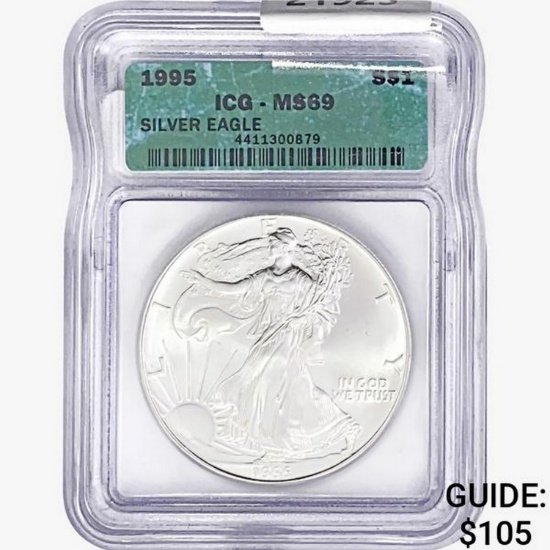 1995 Silver Eagle ICG MS69
