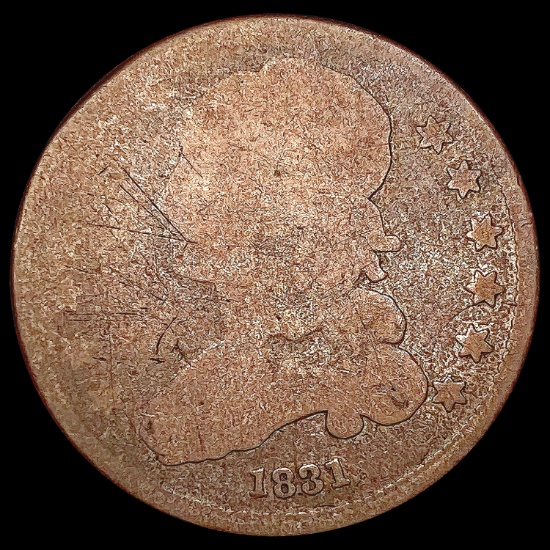 1831 Sm Ltrs Capped Bust Quarter NICELY CIRCULATED