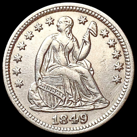1849 Seated Liberty Half Dime UNCIRCULATED