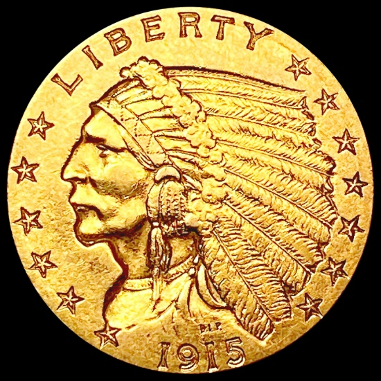 1915 $2.50 Gold Quarter Eagle NEARLY UNCIRCULATED