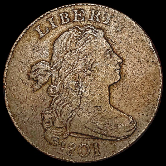 1801 Draped Bust Large Cent LIGHTLY CIRCULATED