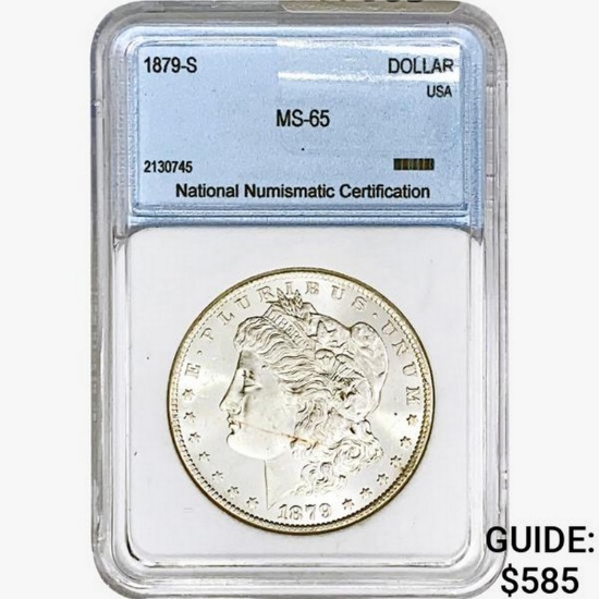 1879-S Morgan Silver Dollar NNC MS66