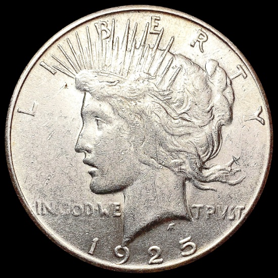 1925-S Silver Peace Dollar CLOSELY UNCIRCULATED