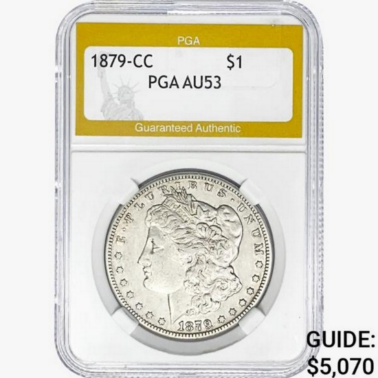 1897-CC Morgan Silver Dollar PGA AU53