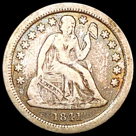 1841-O Seated Liberty Dime NICELY CIRCULATED