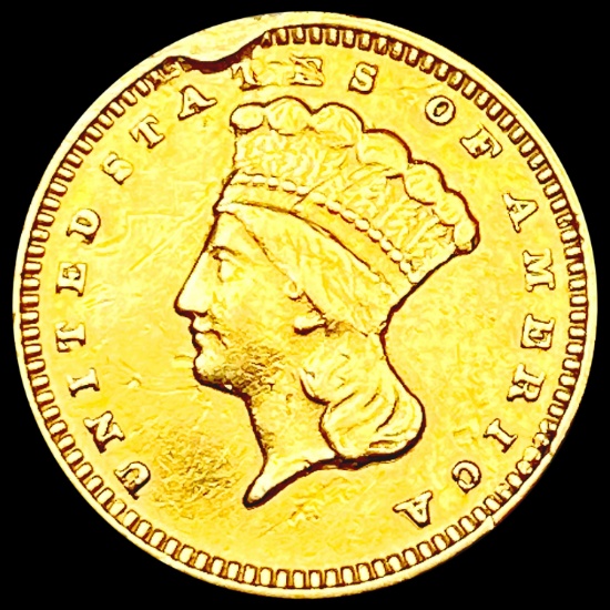1874 Rare Gold Dollar NEARLY UNCIRCULATED