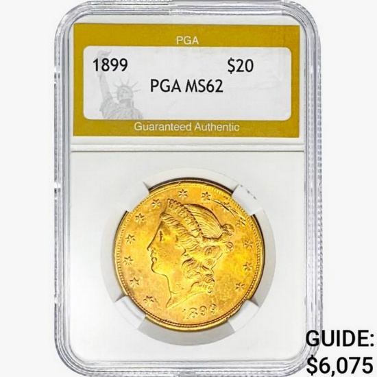 1899 $20 Gold Double Eagle PGA MS62