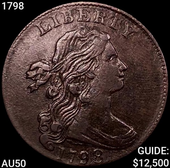 1798 Draped Bust Cent CLOSELY UNCIRCULATED