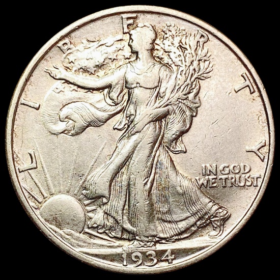 1934-D Walking Liberty Half Dollar CLOSELY UNCIRCU