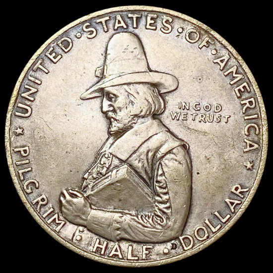 1920-D Pilgrim Half Dollar CLOSELY UNCIRCULATED