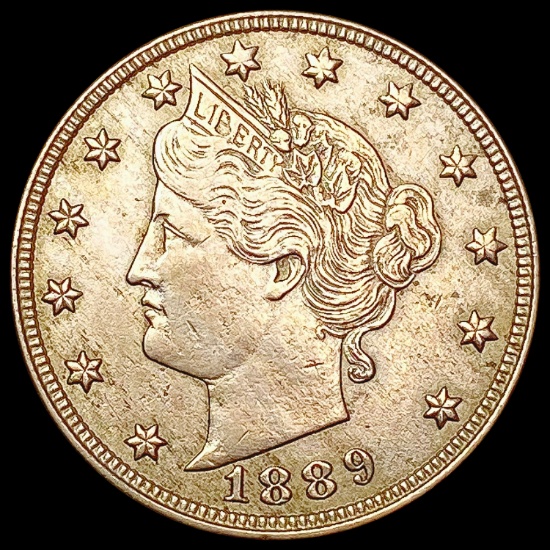 1889 Liberty Victory Nickel CHOICE AU